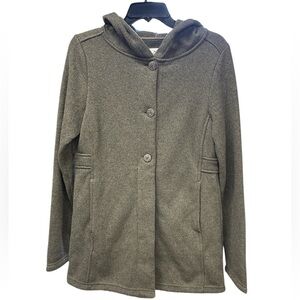 Alpine Design Brown Hooded Jacket Lightweight Zip-Front – Women’s Small